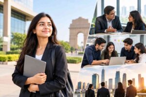 PGDM students in Delhi gaining corporate exposure through live projects, mentoring and collaborative learning