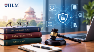Technology law and data protection with cybersecurity and legal education concepts
