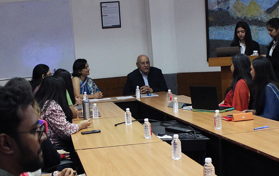 Dr. Ranbir Singh with Essay Competition Winners