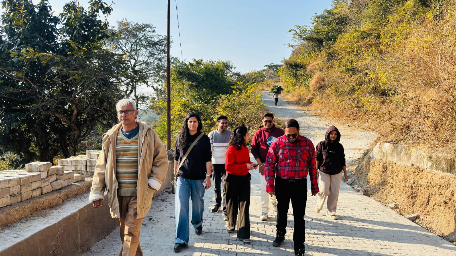 Students walking together