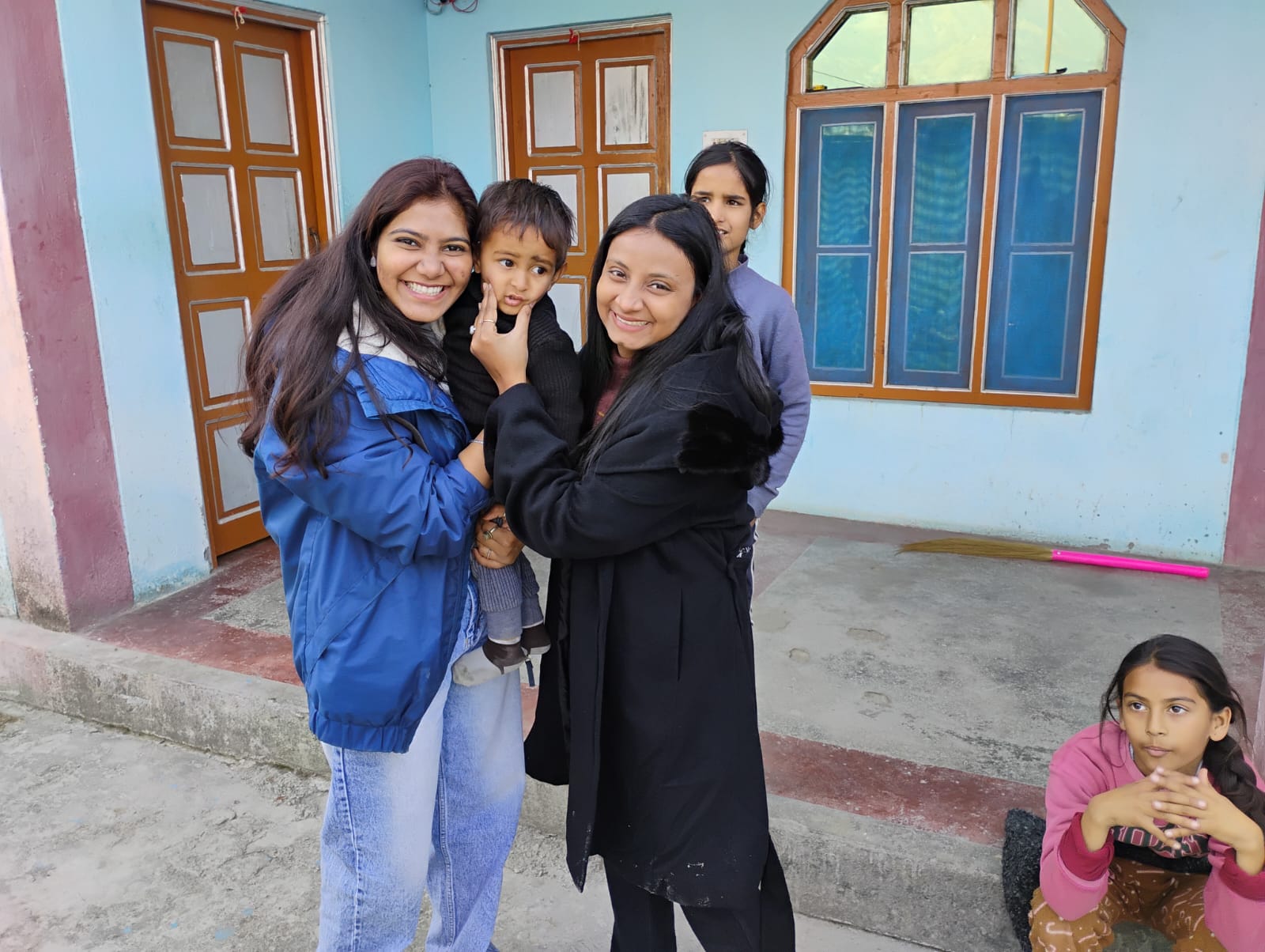 Students at the retreat