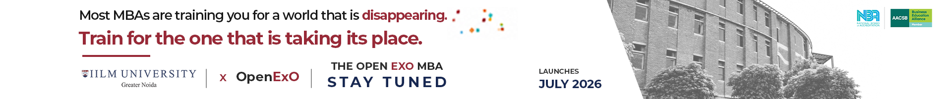 IILM University Greater Noida OpenExO MBA programme launching July 2026