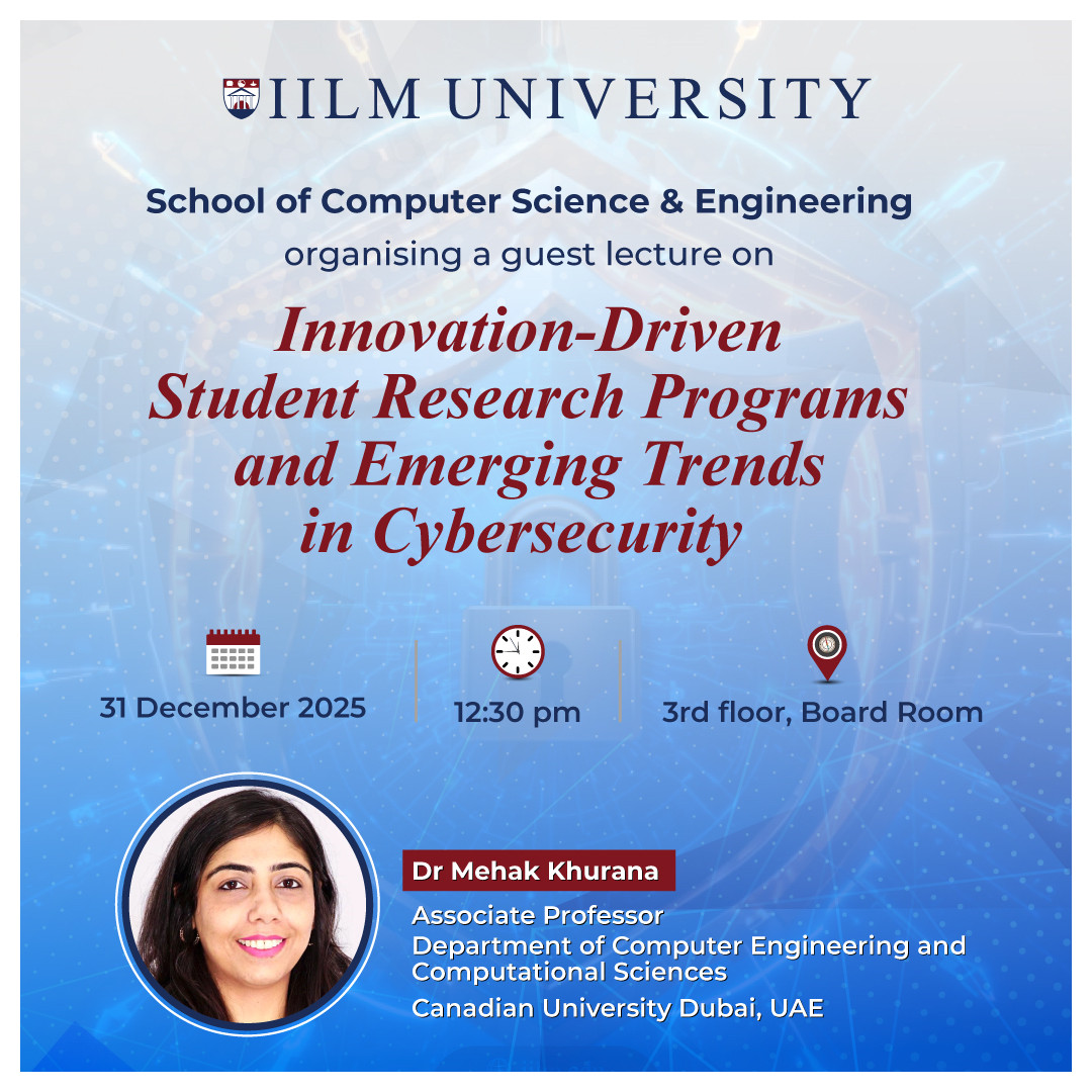 Guest Lecture on Innovation-Driven Student Research Programs and Emerging Trends in Cybersecurity