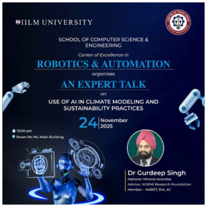 Talk on Use of AI Climate Modeling and Sustainability Practices