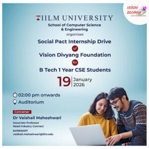 Social Pact Internship Drive – Vision Divyang Foundation