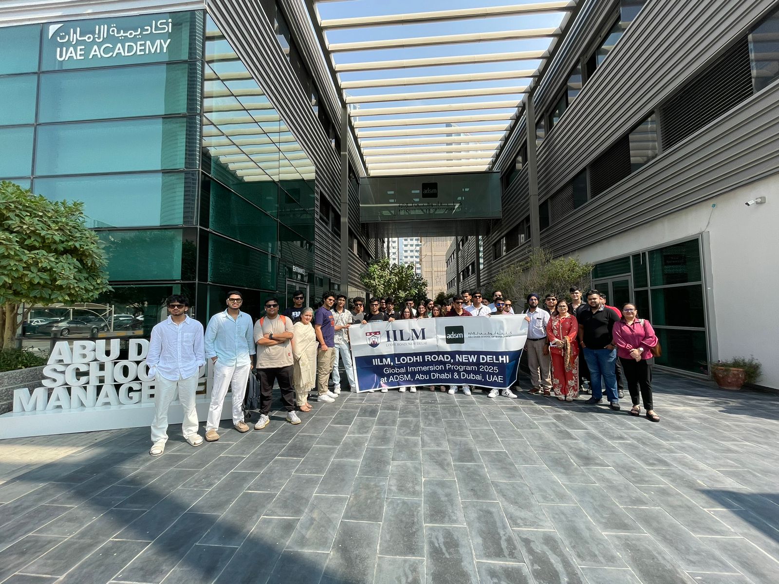 IILM cohort at an iconic Abu Dhabi location