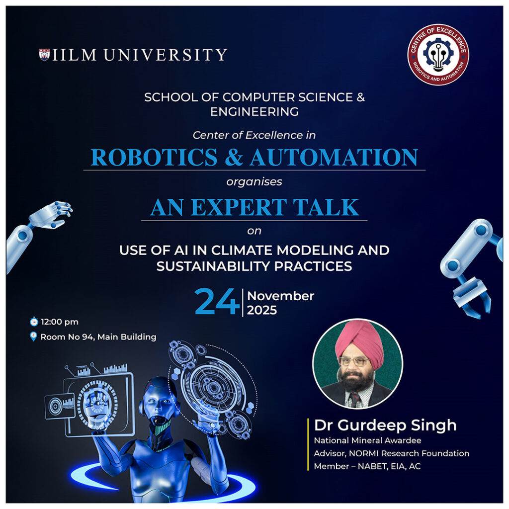 Talk on Use of AI Climate Modeling and Sustainability Practices