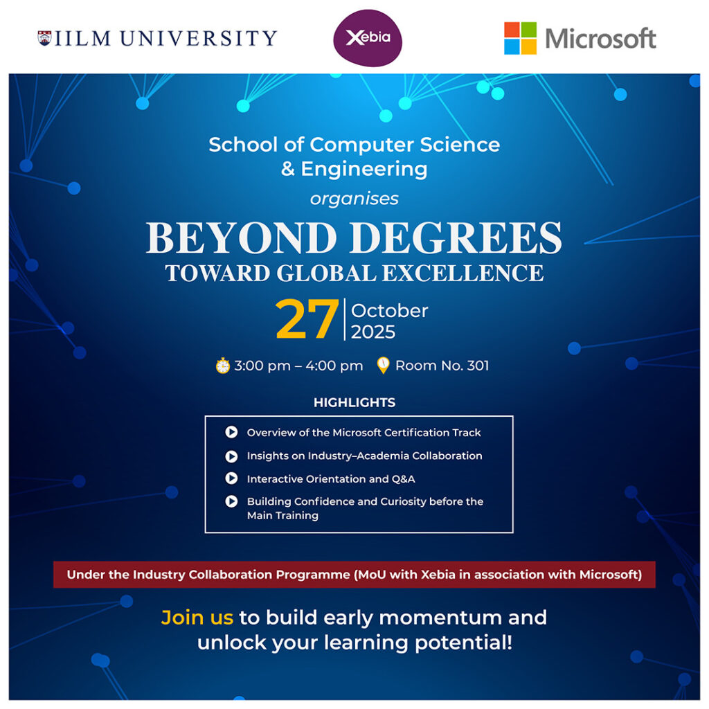Beyond Degrees – Towards Global Excellence