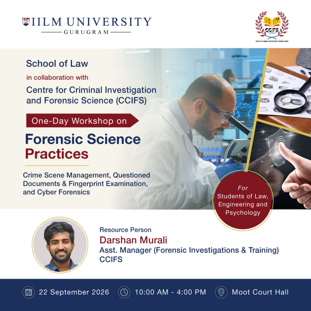 One Day Workshop on Forensic Science Practices