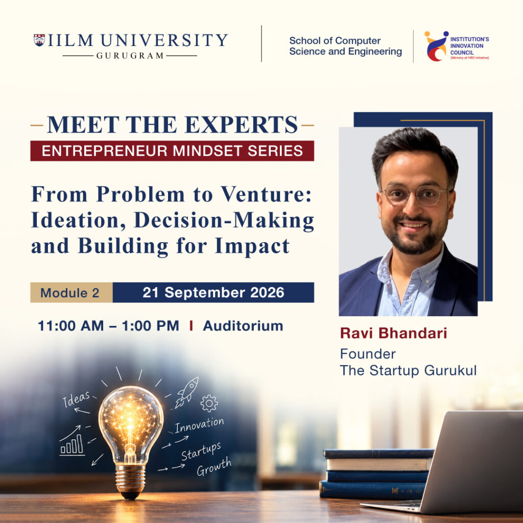 Meet the Experts From Problem to Venture – Ravi Bhandari