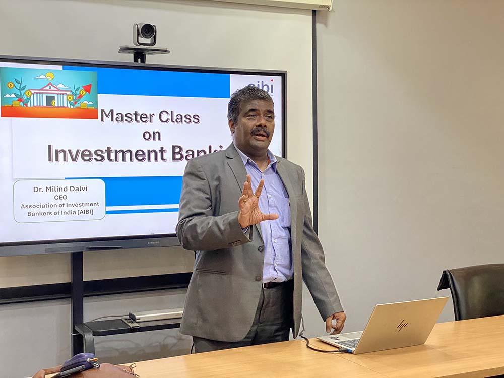 Session on “Investment Banking in India: Opportunities, Trends & Insights”